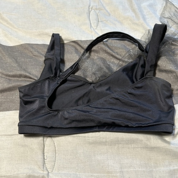 Maneca Activewear Dance Costume Gray Sparkly 2 Piece Adult Medium competition - Picture 7 of 8